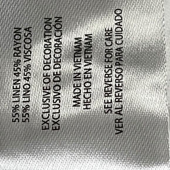 Gap Womens Linen Pull On Shorts Elastic Waist White NWT Pocket Drawstring XXL 2X - Picture 14 of 16